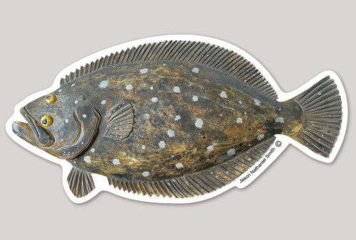 Flounder Sticker