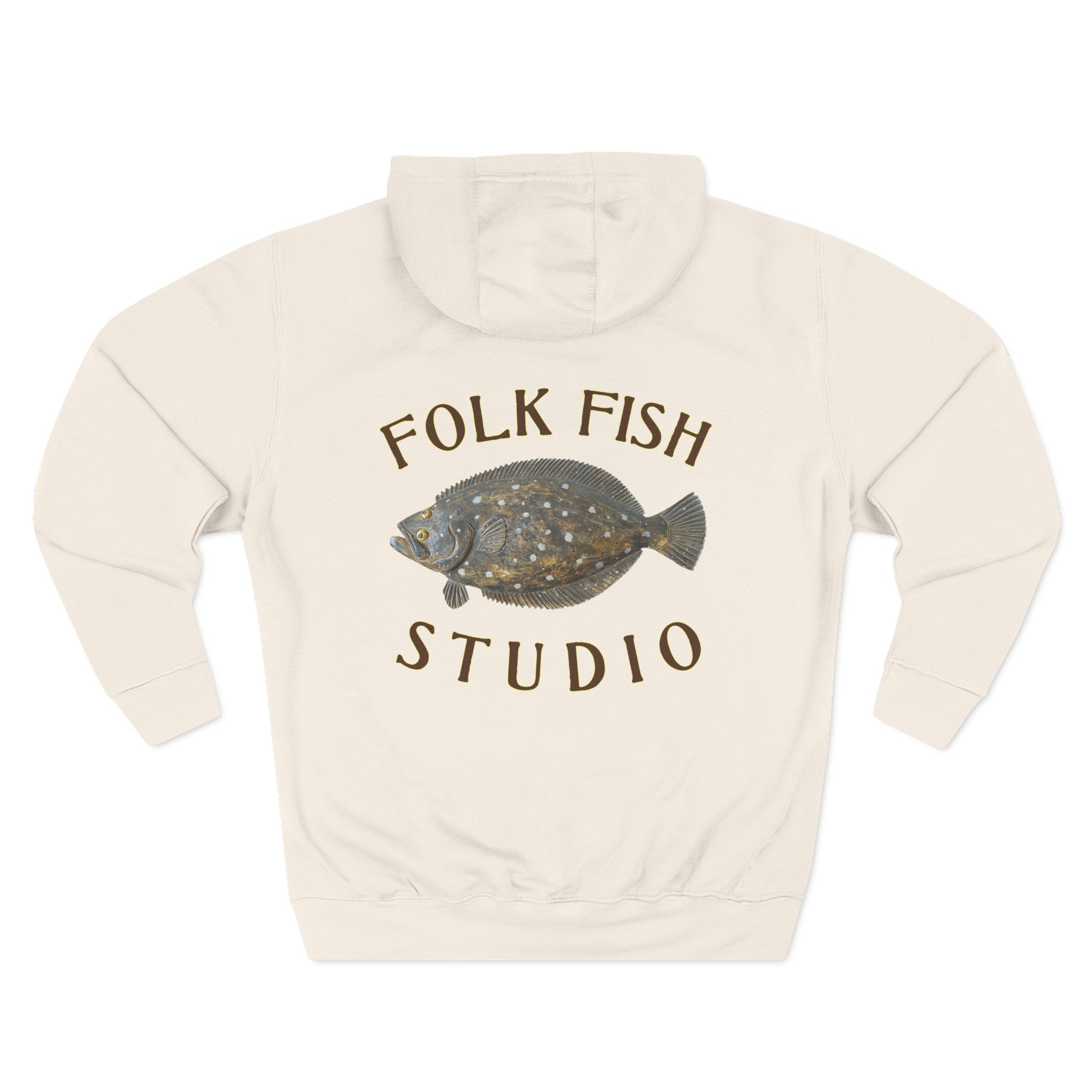 Flounder Pounder Folk Fish Hoodie - Image 12