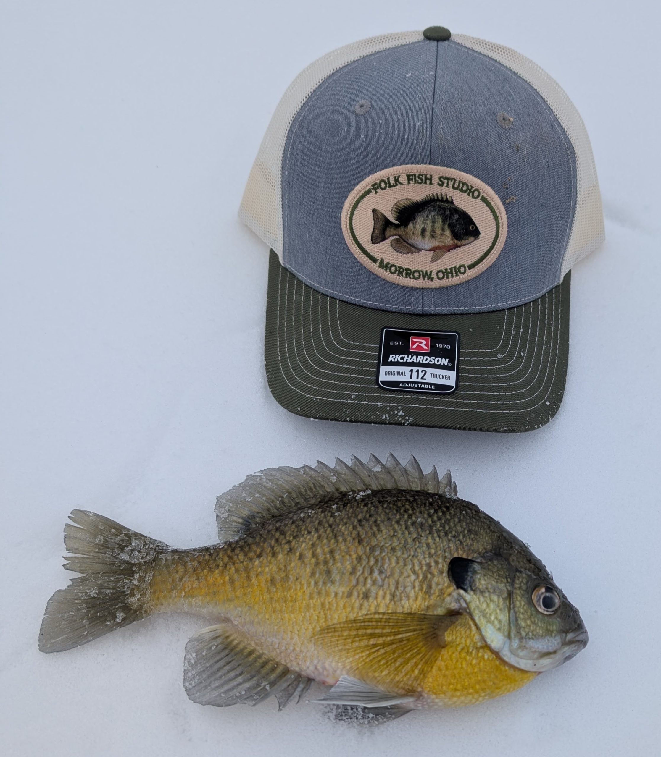 Studio Morrow Ohio Bluegill Hat Richardson 112 Includes FREE freshwater sticker pack - Image 3