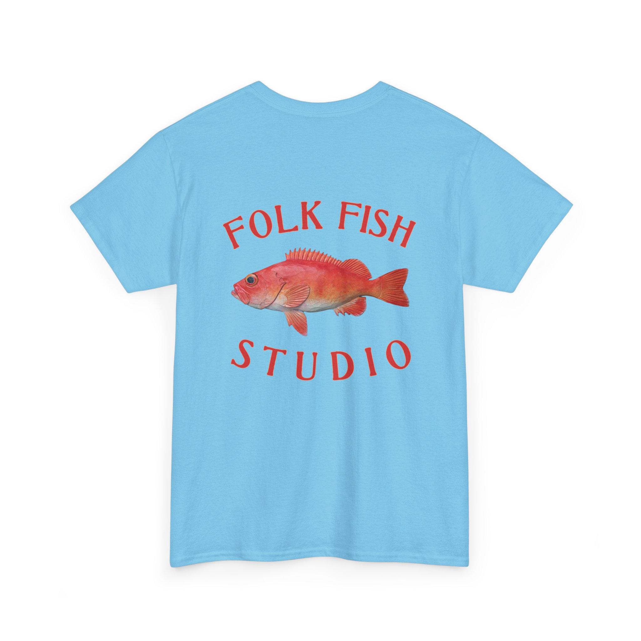 Acadian Redfish Folk Fish T-Shirt - Image 20