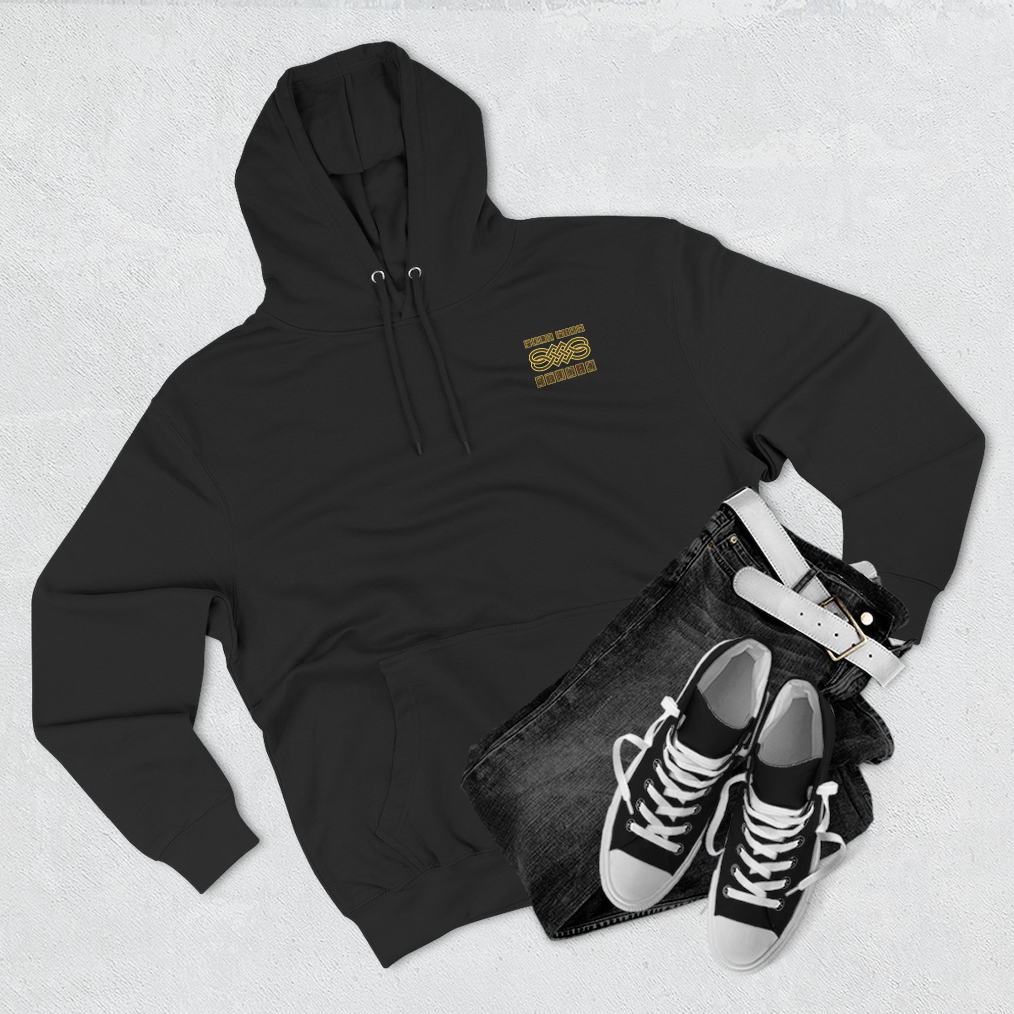 Flounder Pounder Folk Fish Hoodie - Image 3