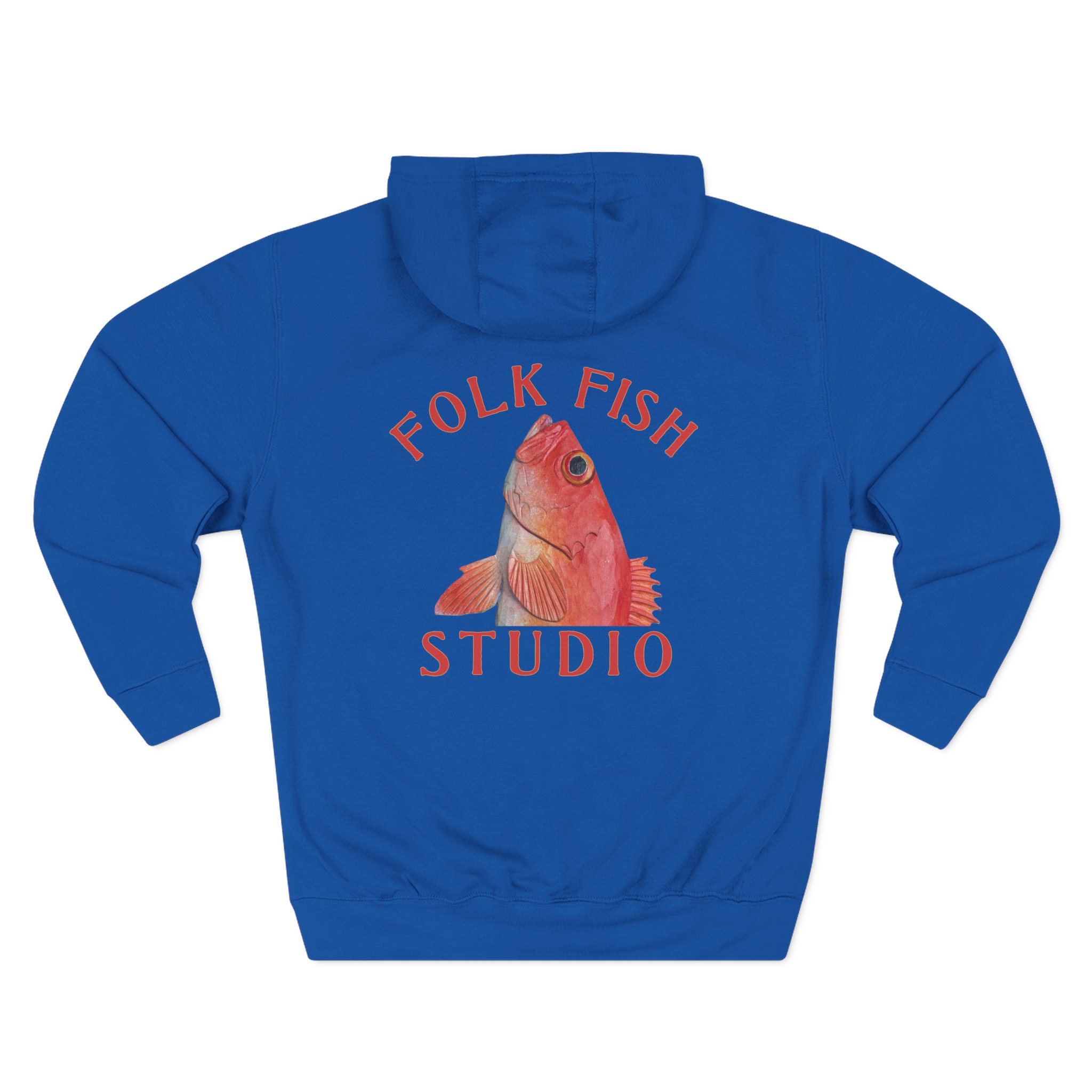 Acadian Red Head Folk Fish Hoodie - Image 17