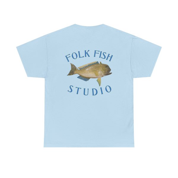 Golden Tile Folk Fish T-Shirt