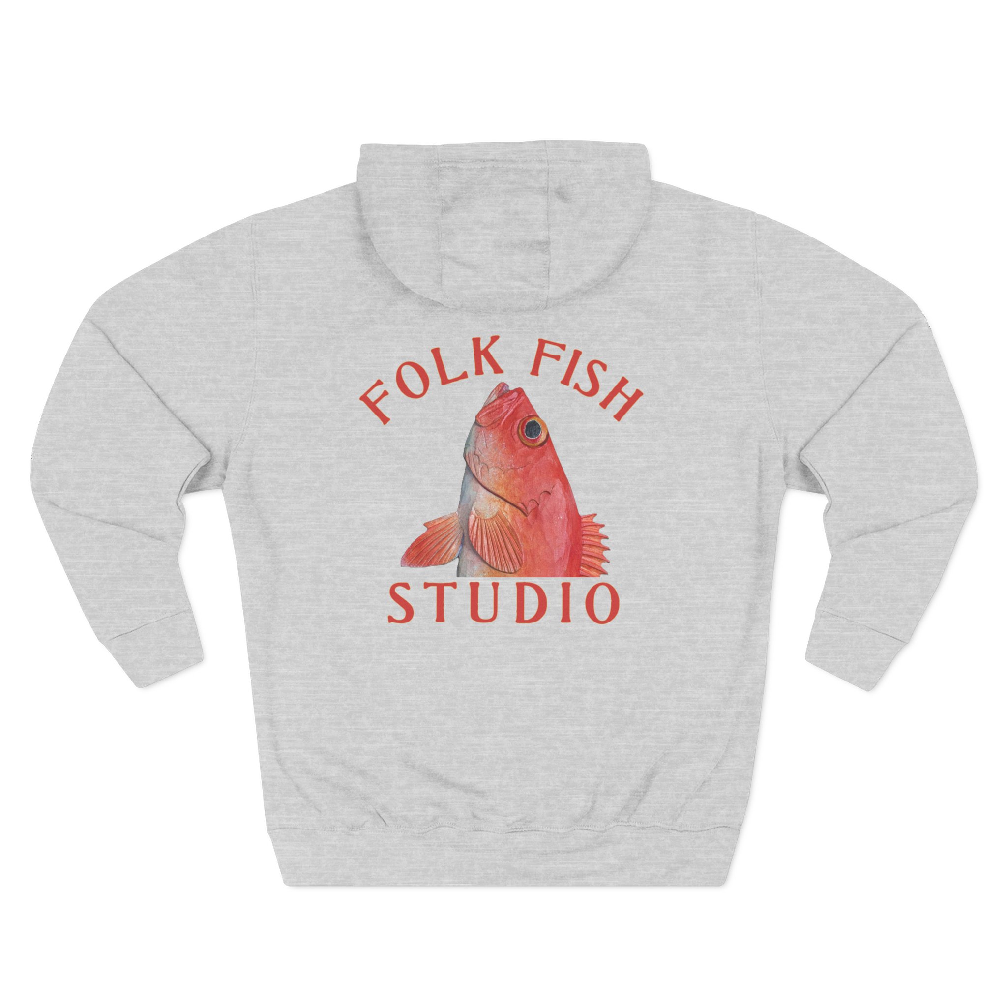 Acadian Red Head Folk Fish Hoodie - Image 4