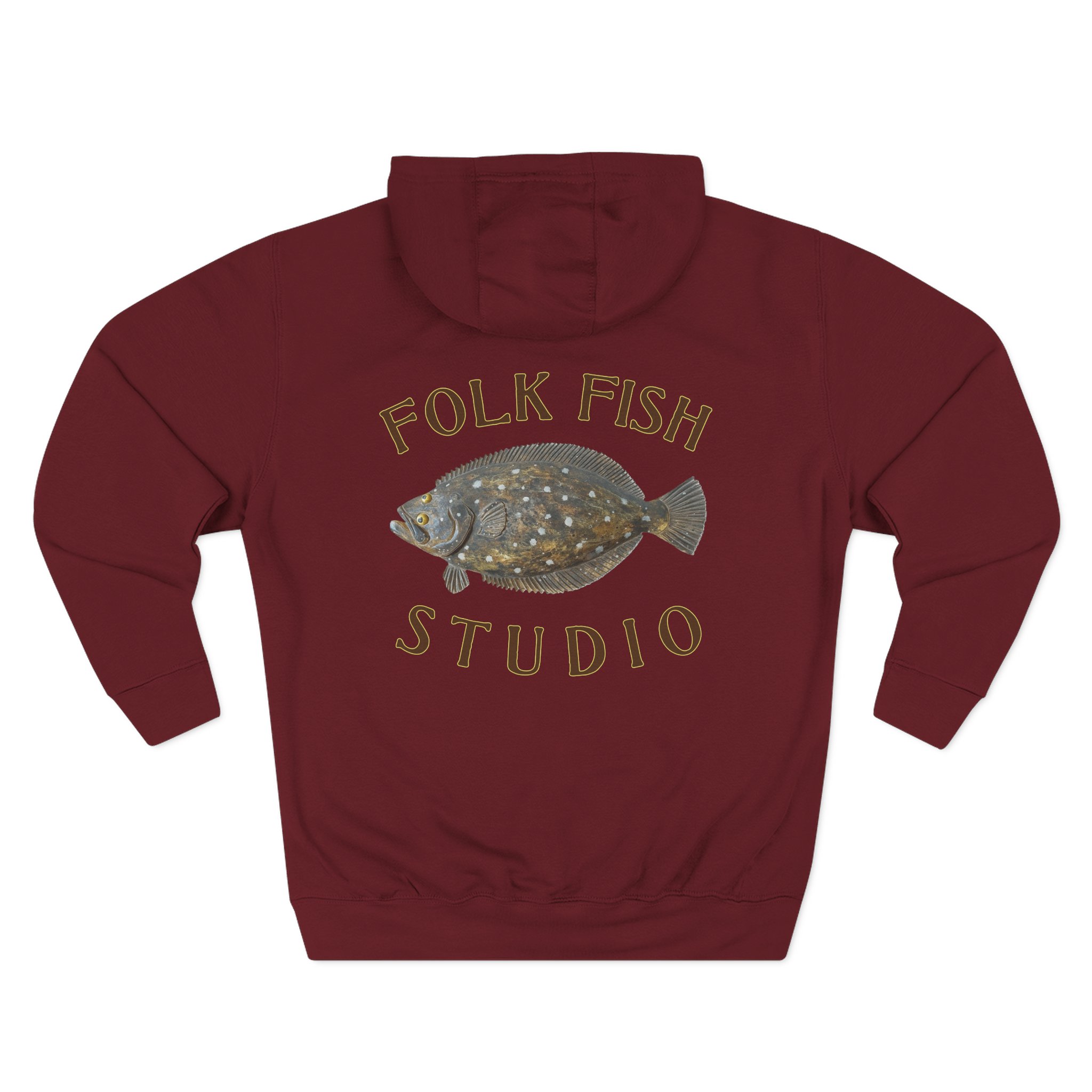 Flounder Pounder Folk Fish Hoodie - Image 14