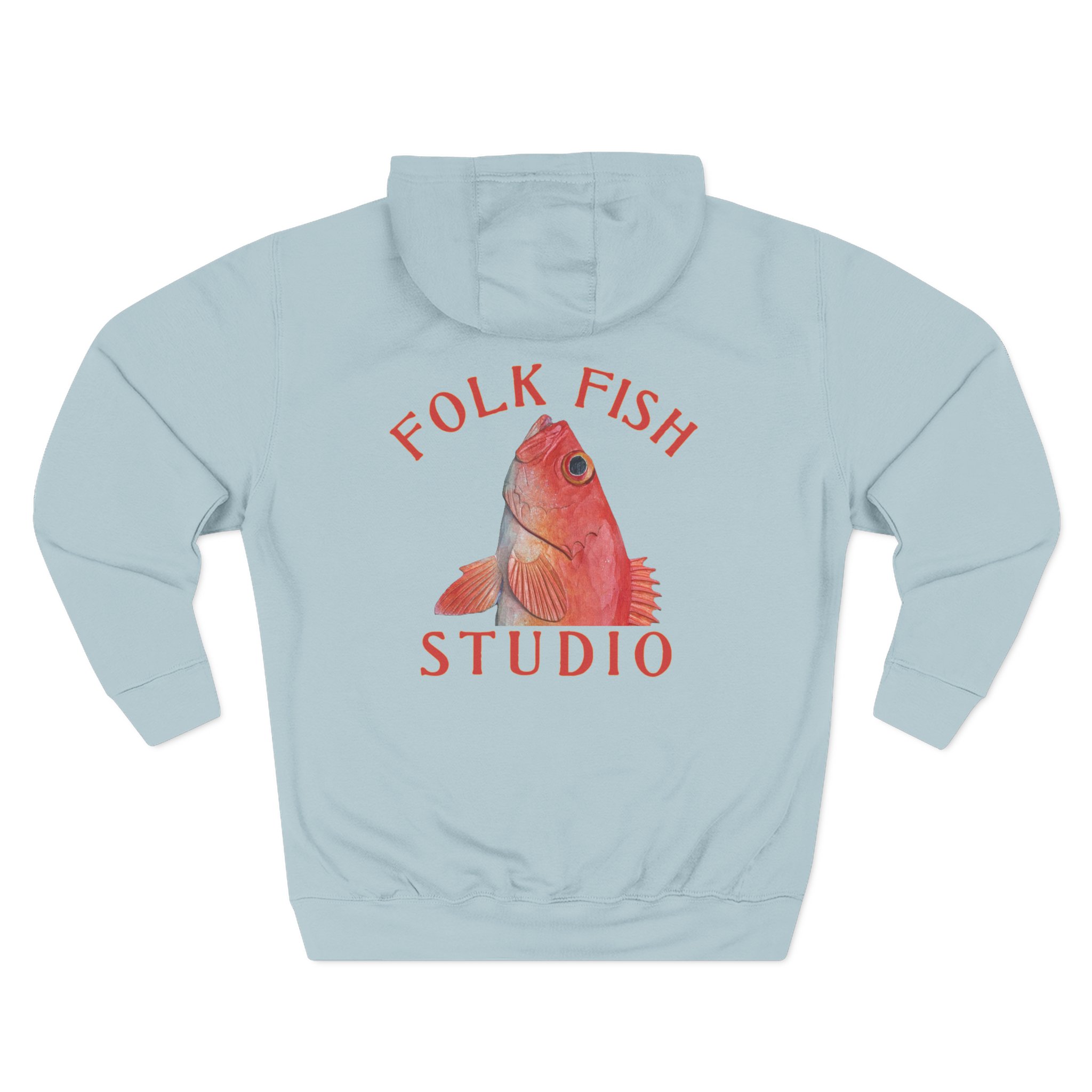 Acadian Red Head Folk Fish Hoodie - Image 13