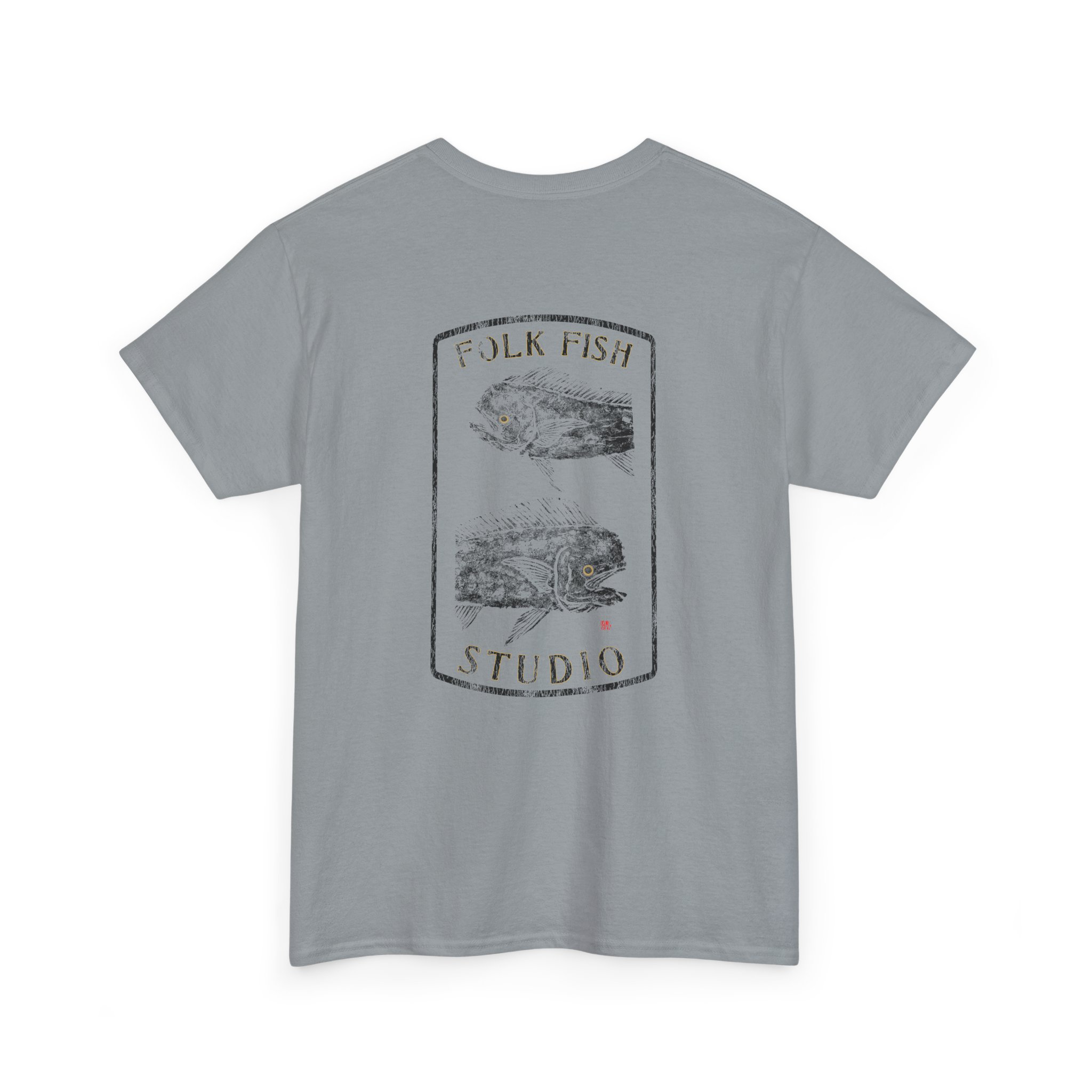 Double Up Folk Fish T-Shirt - Image 12