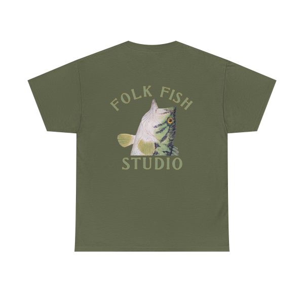 Bucket Bass Folk Fish T-Shirt