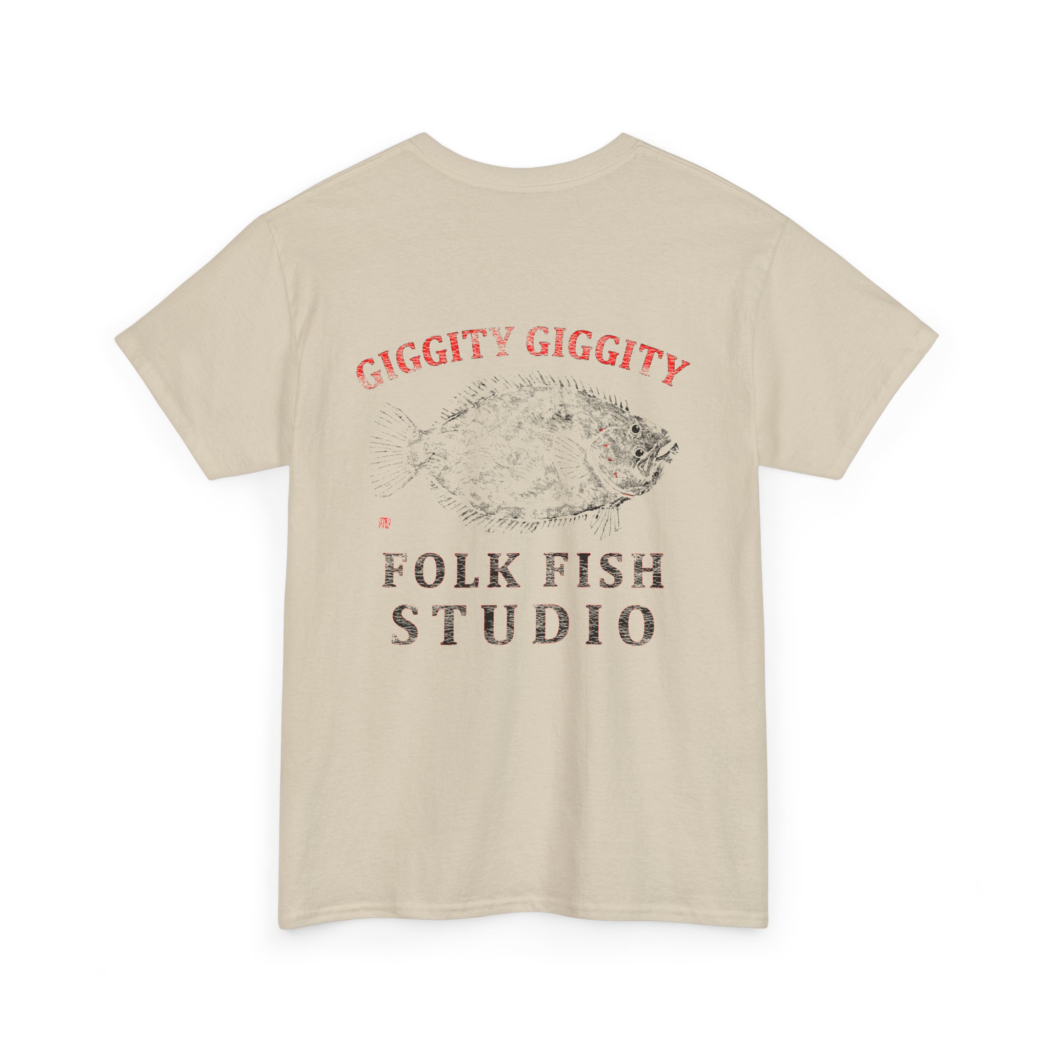 Giggity Giggity Doormat Folk Fish T-Shirt - Image 4