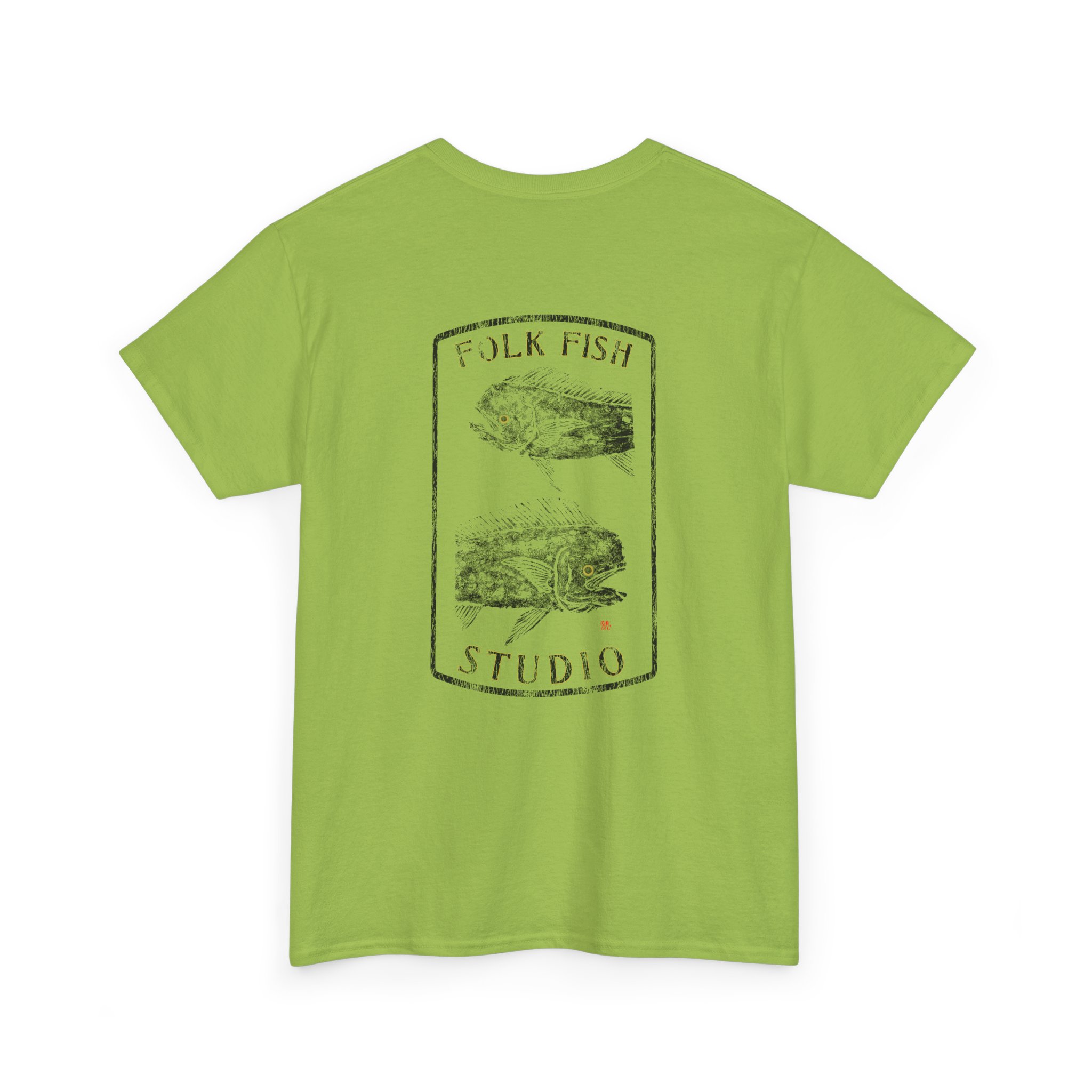 Double Up Folk Fish T-Shirt - Image 8