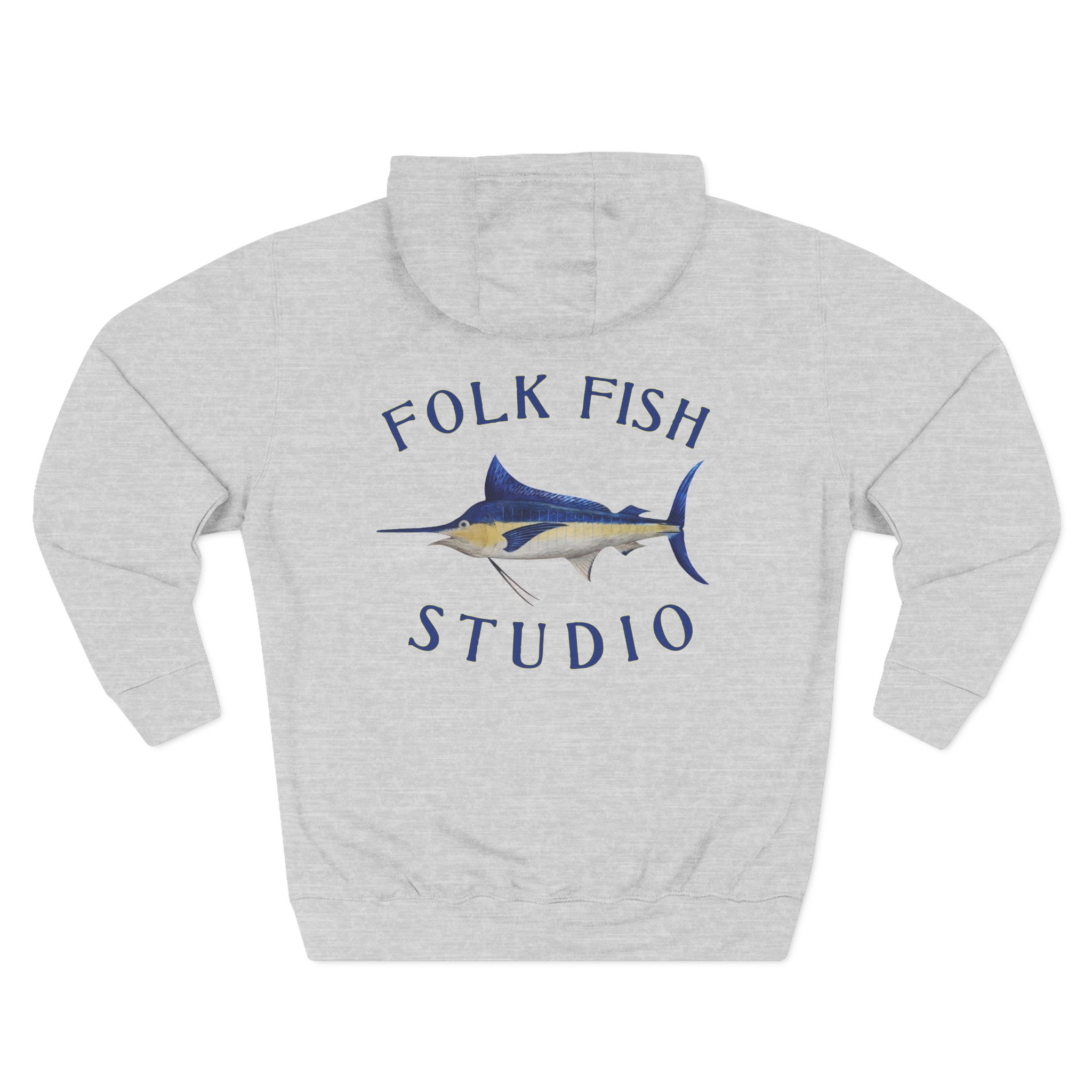 Old Man Marlin Folk Fish Hoodie - Image 19