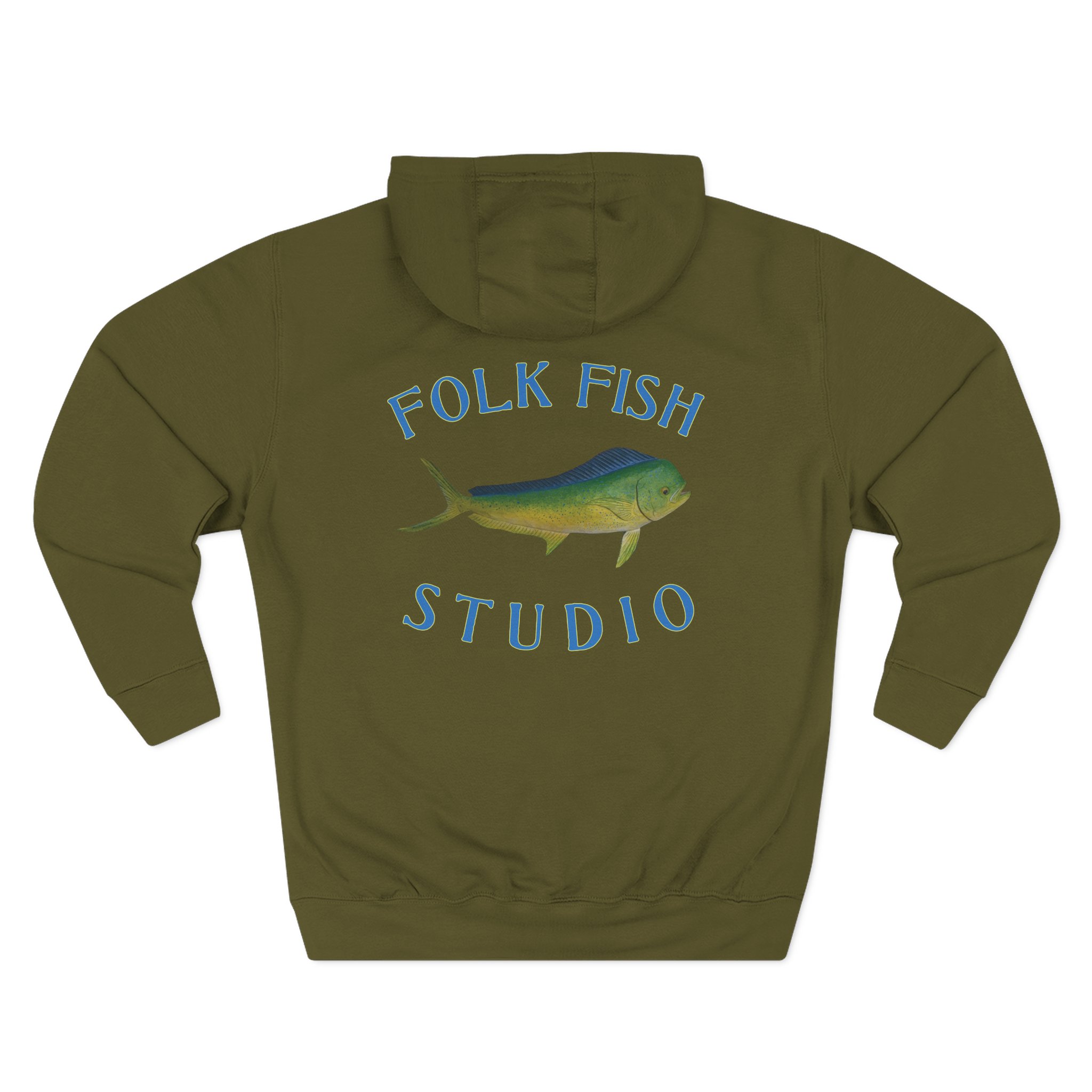 Mahi Mahi Folk Fish Hoodie - Image 6