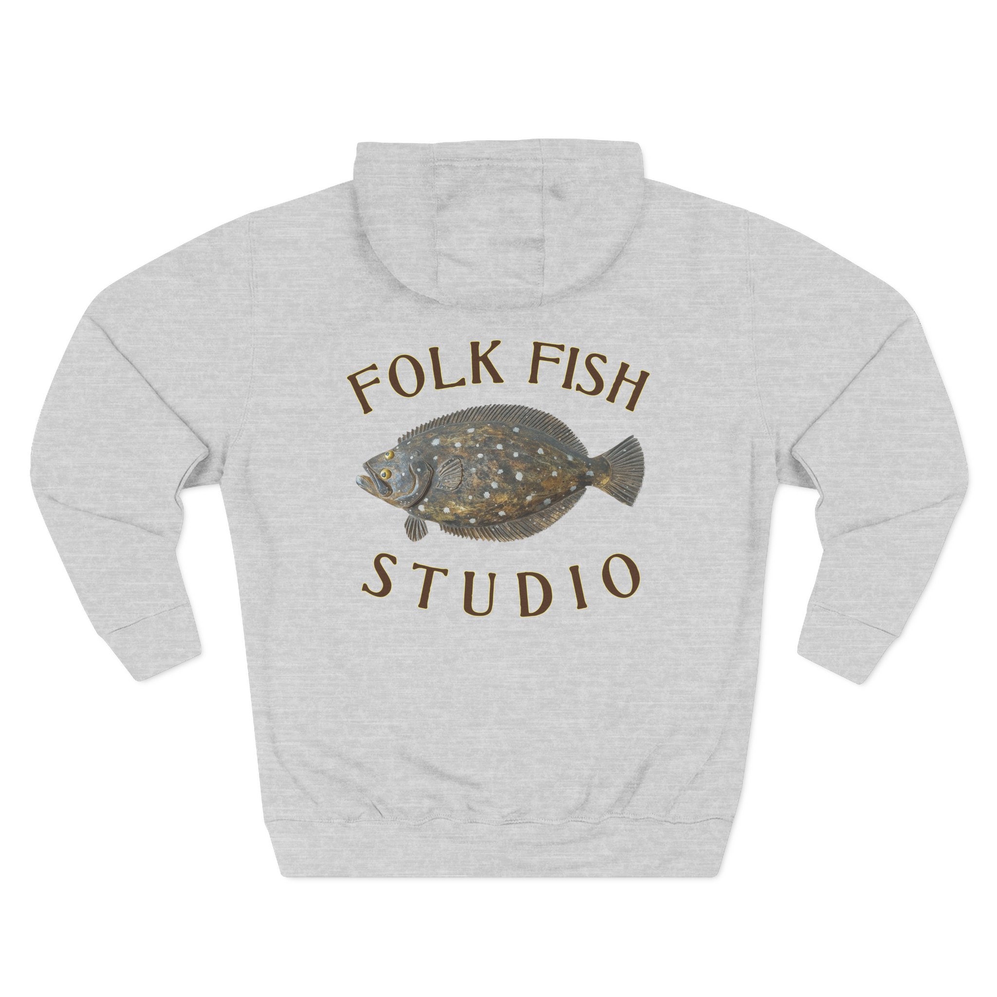 Flounder Pounder Folk Fish Hoodie - Image 18