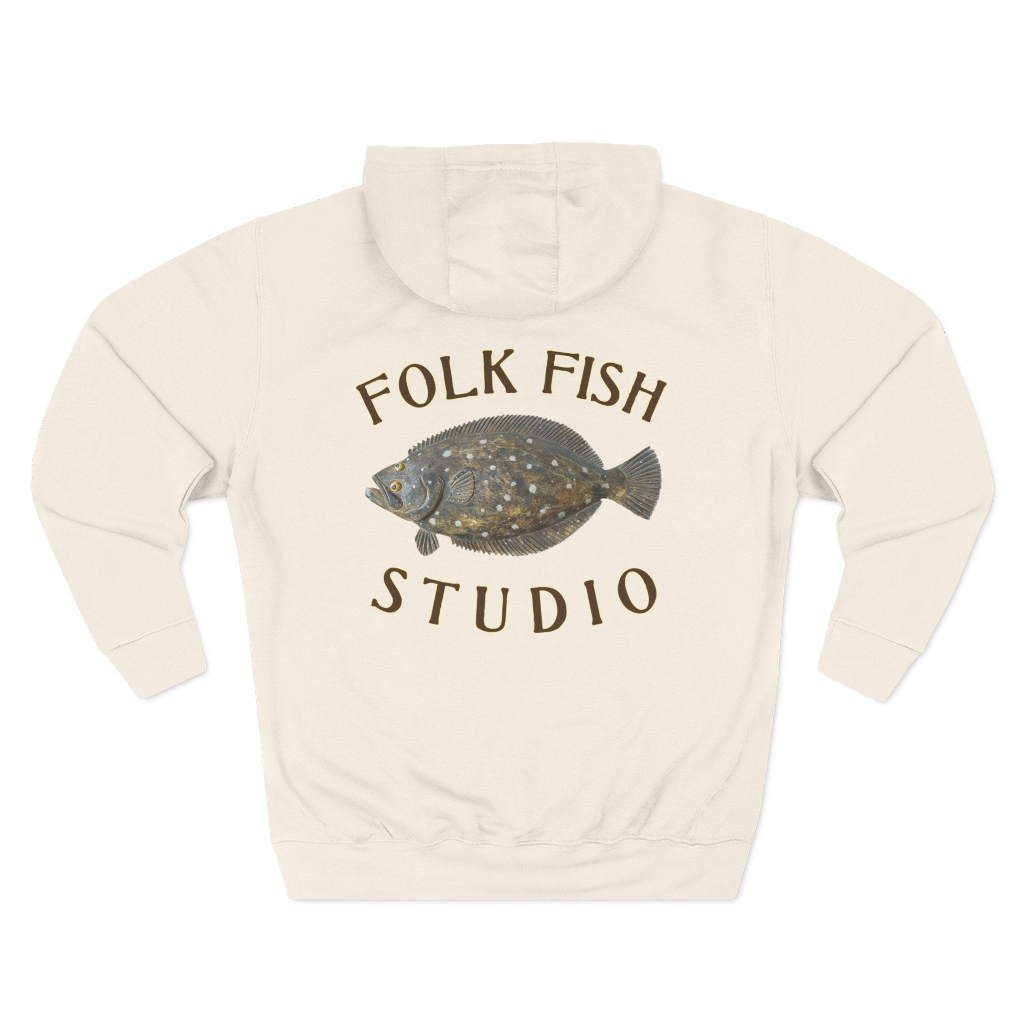 Flounder Pounder Folk Fish Hoodie - Image 6