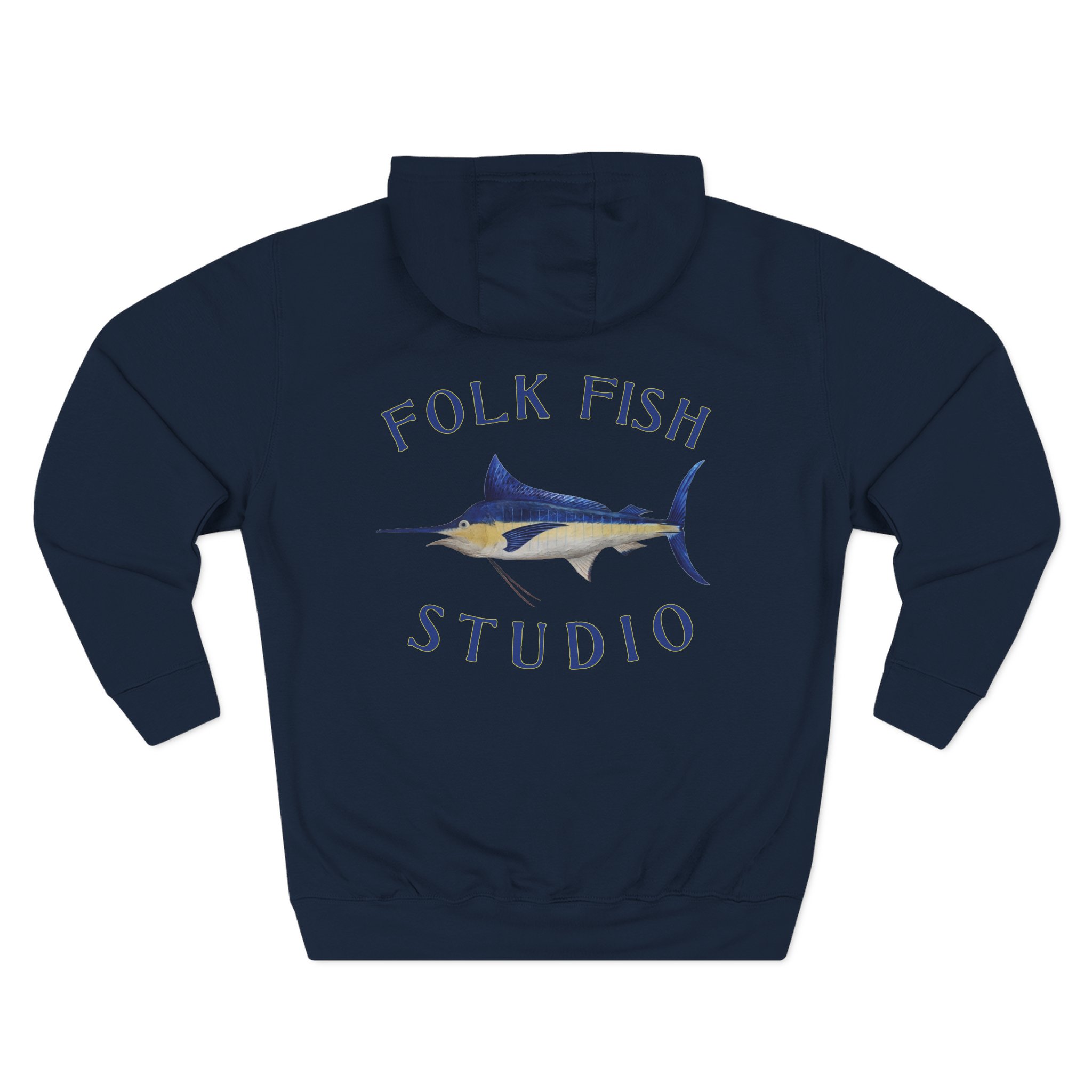 Old Man Marlin Folk Fish Hoodie - Image 11