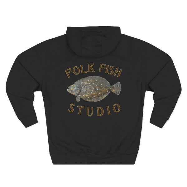 Flounder Pounder Folk Fish Hoodie
