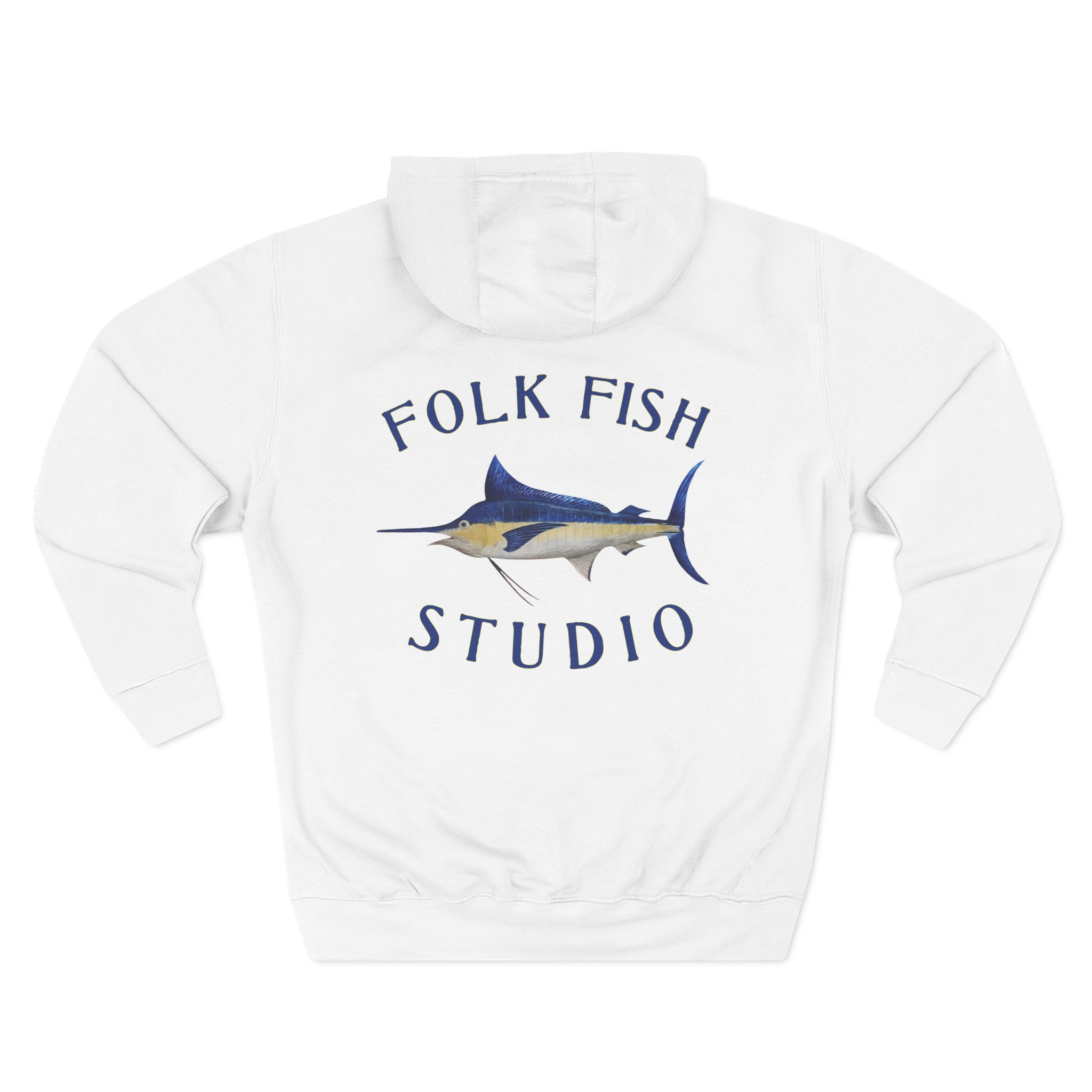 Old Man Marlin Folk Fish Hoodie - Image 7