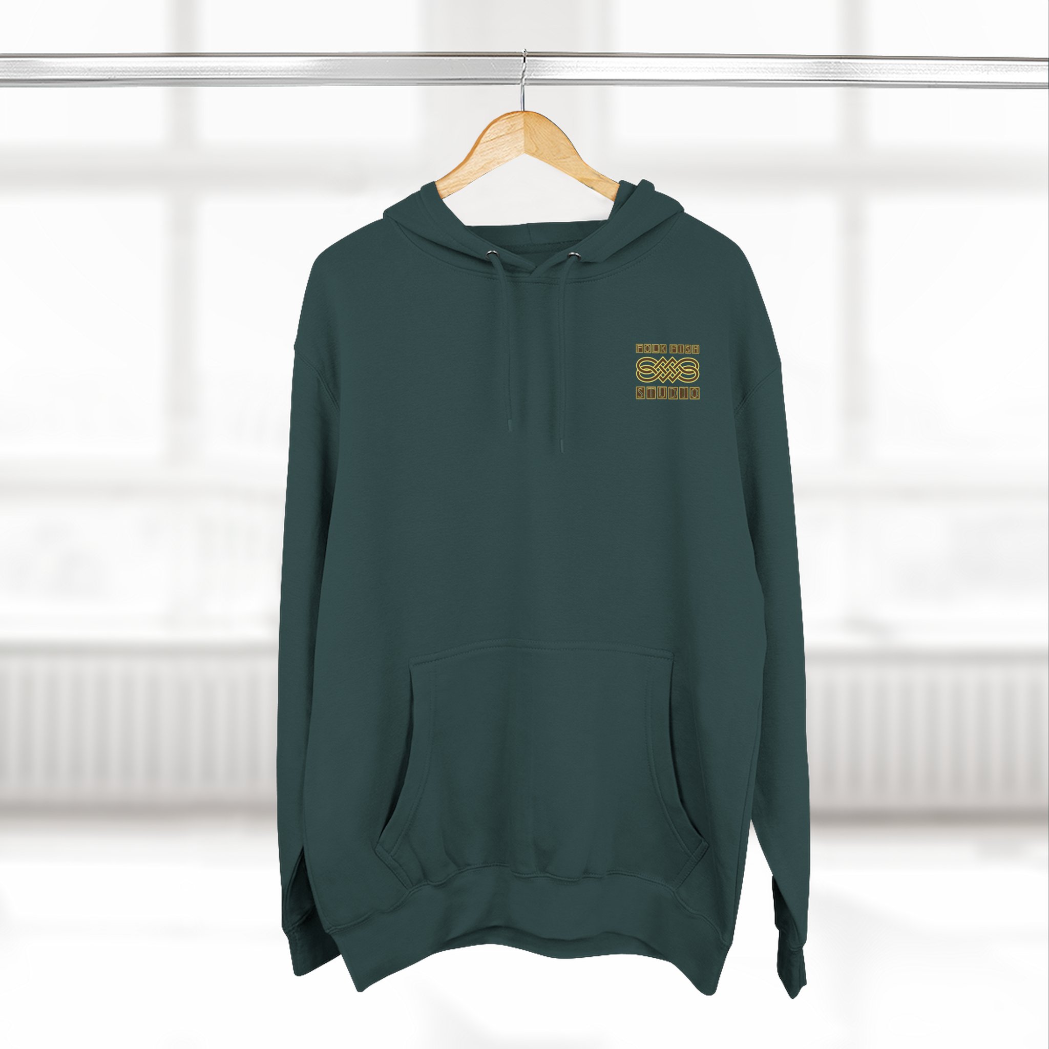 Flounder Pounder Folk Fish Hoodie - Image 12