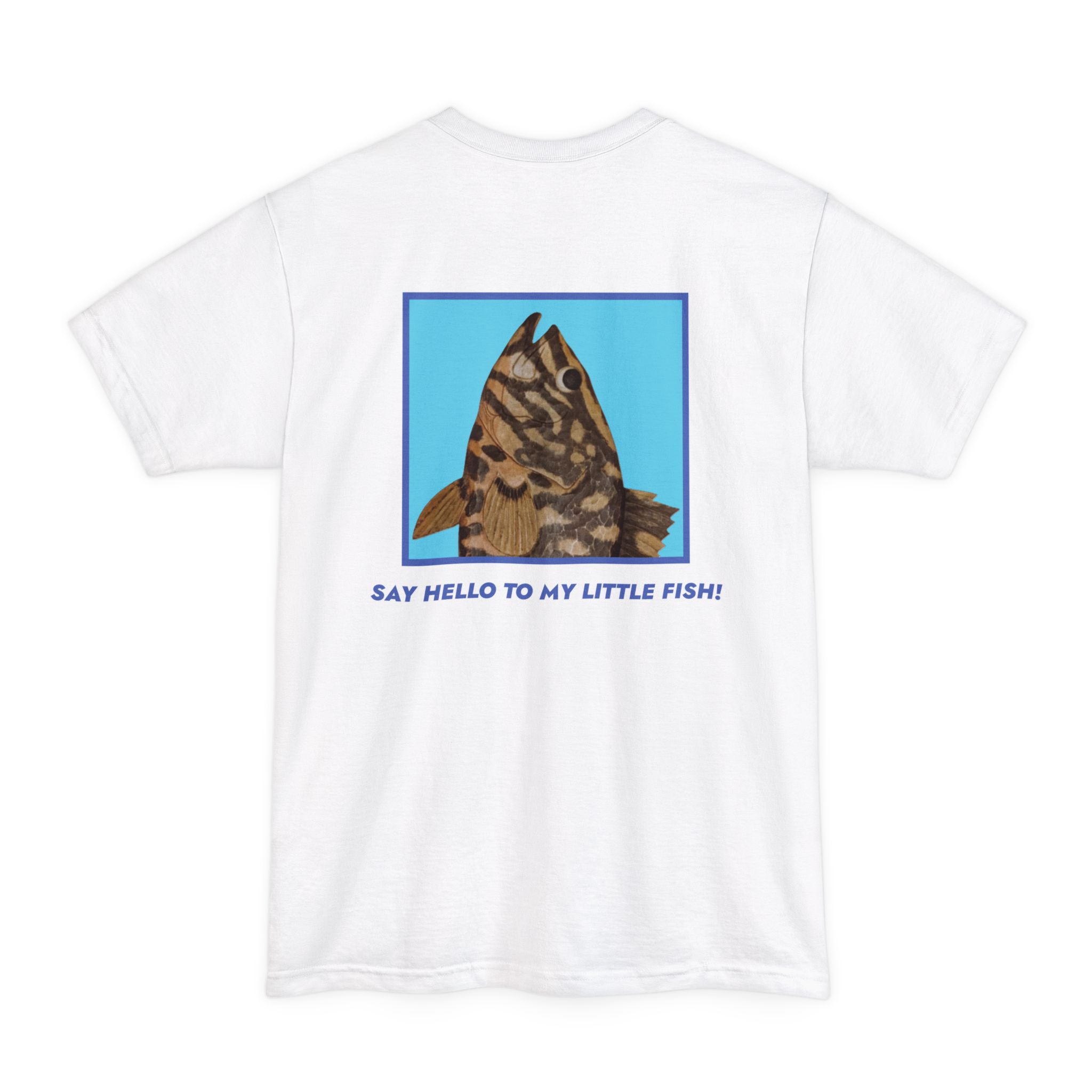 Big and Tall Say Hello to My Little Fish T-Shirt — Retro Fish Graphic Tee - Image 6