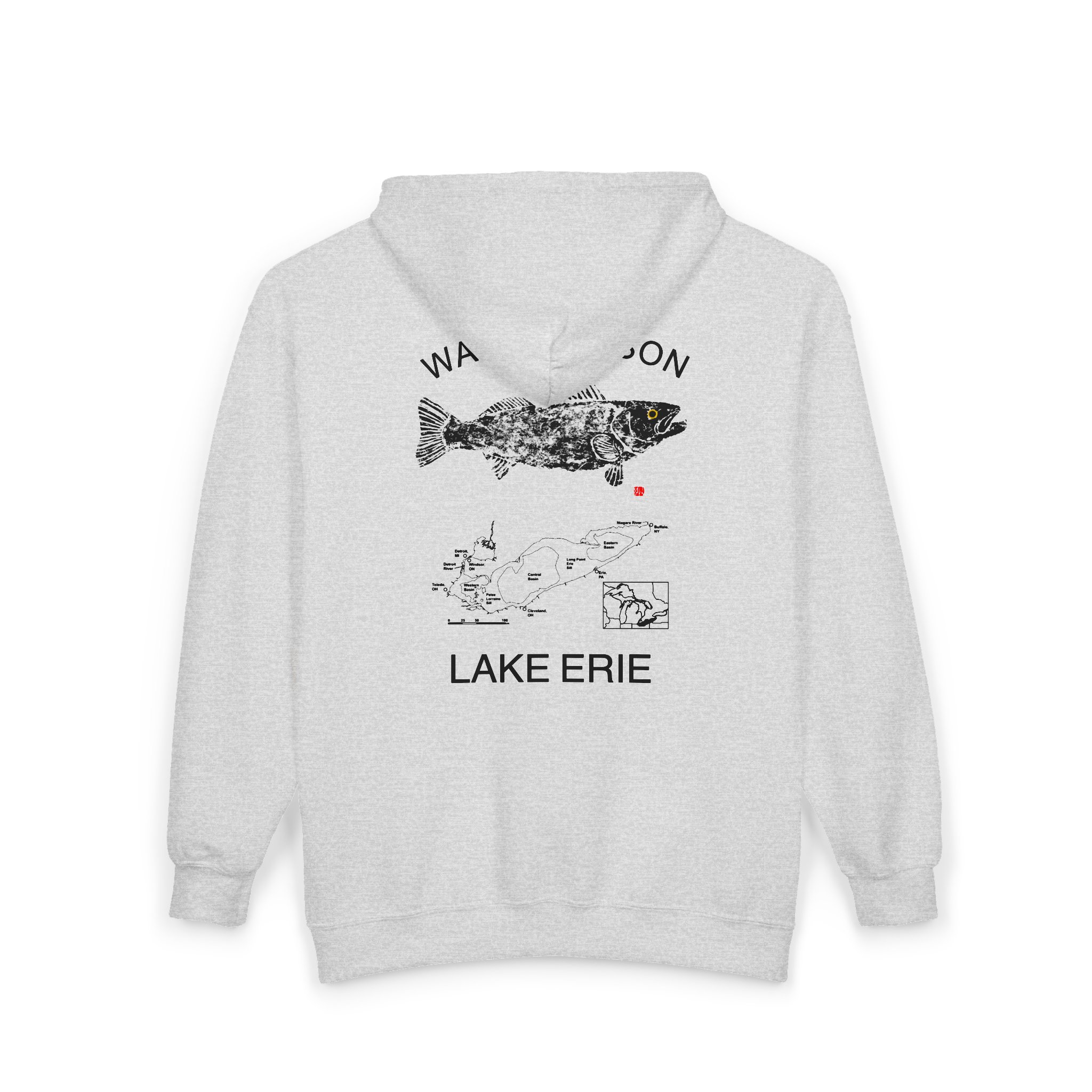 Lake Erie Walleye Hoodie — "Wally Season" Full-Zip Fishing Sweatshirt - Image 12