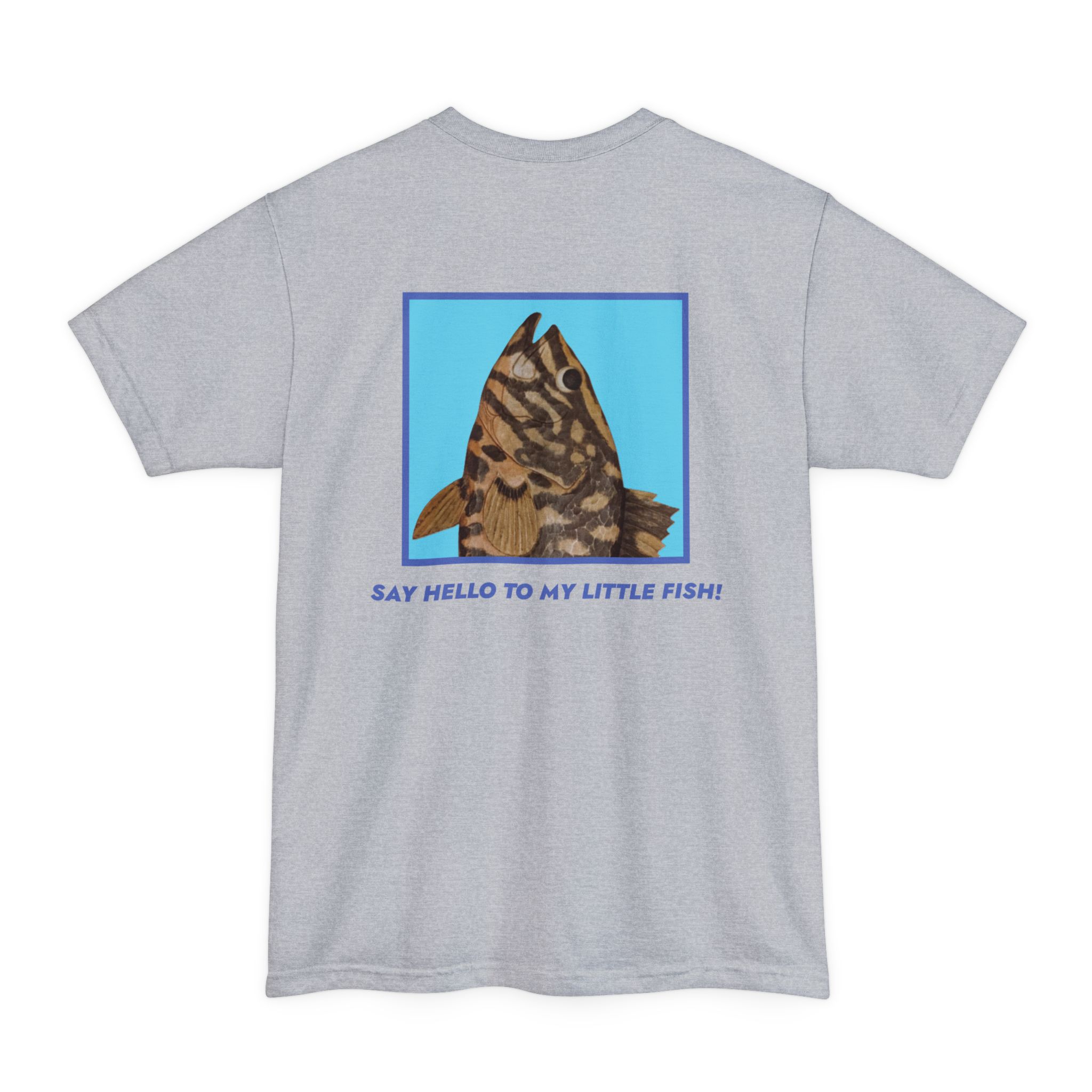 Big and Tall Say Hello to My Little Fish T-Shirt — Retro Fish Graphic Tee - Image 18