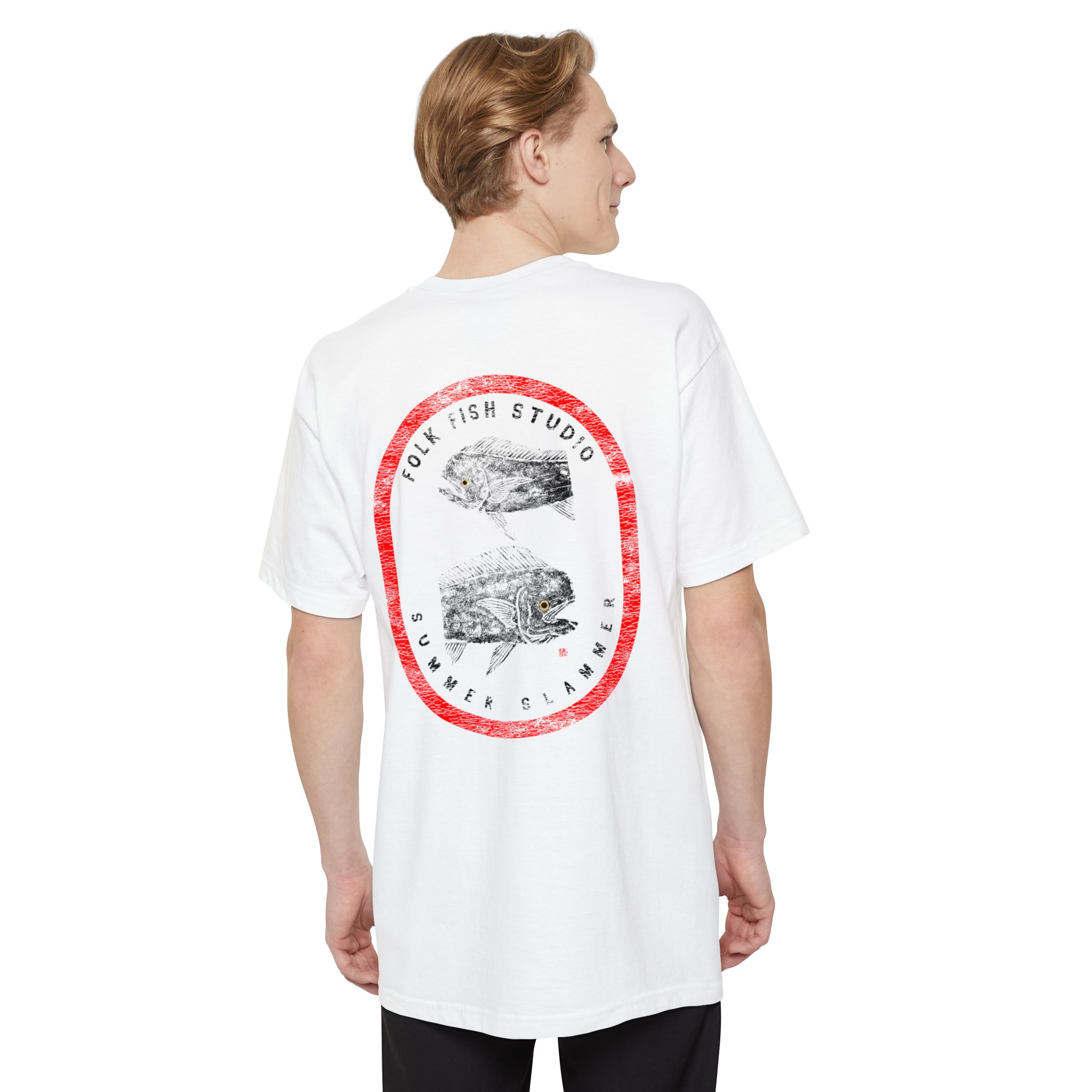 Big and Tall Gyo Summer Slammer — Retro Fish Graphic Tee - Image 15