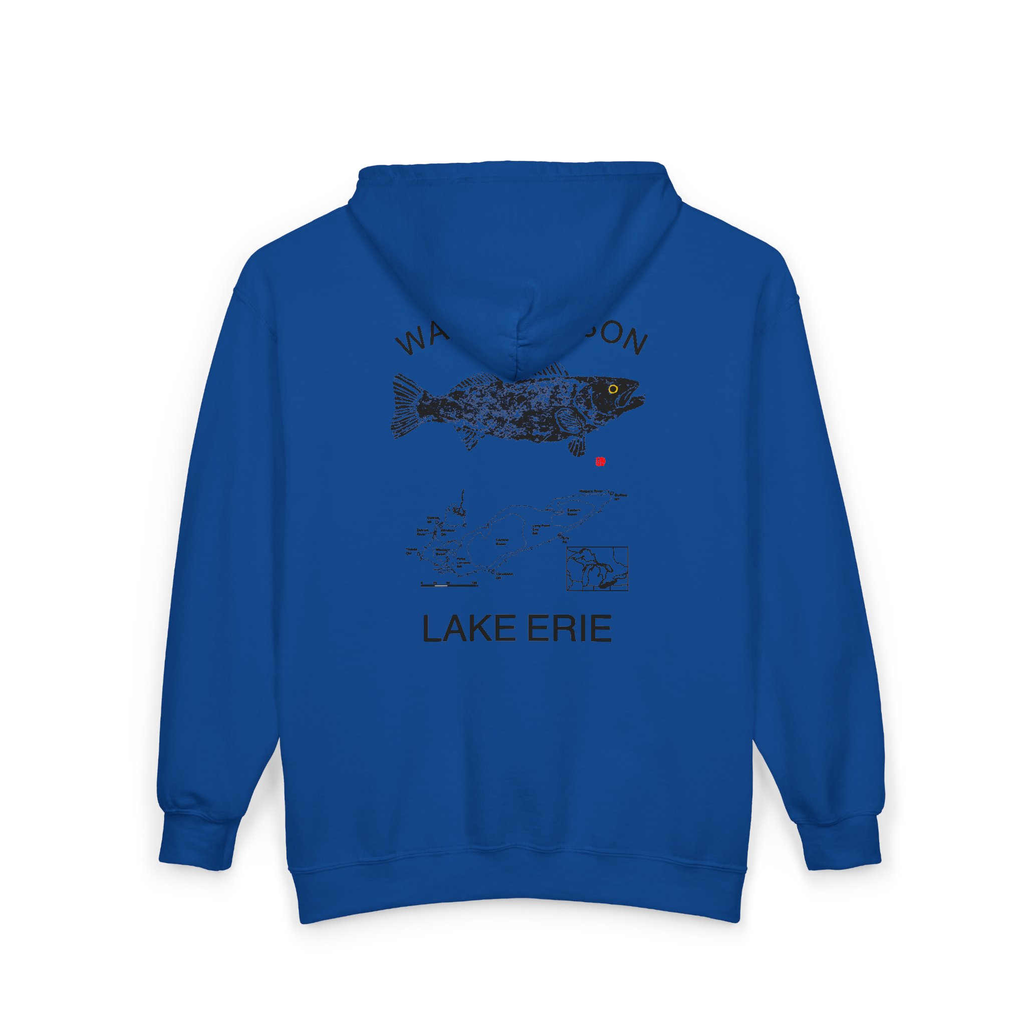 Lake Erie Walleye Hoodie — "Wally Season" Full-Zip Fishing Sweatshirt - Image 17