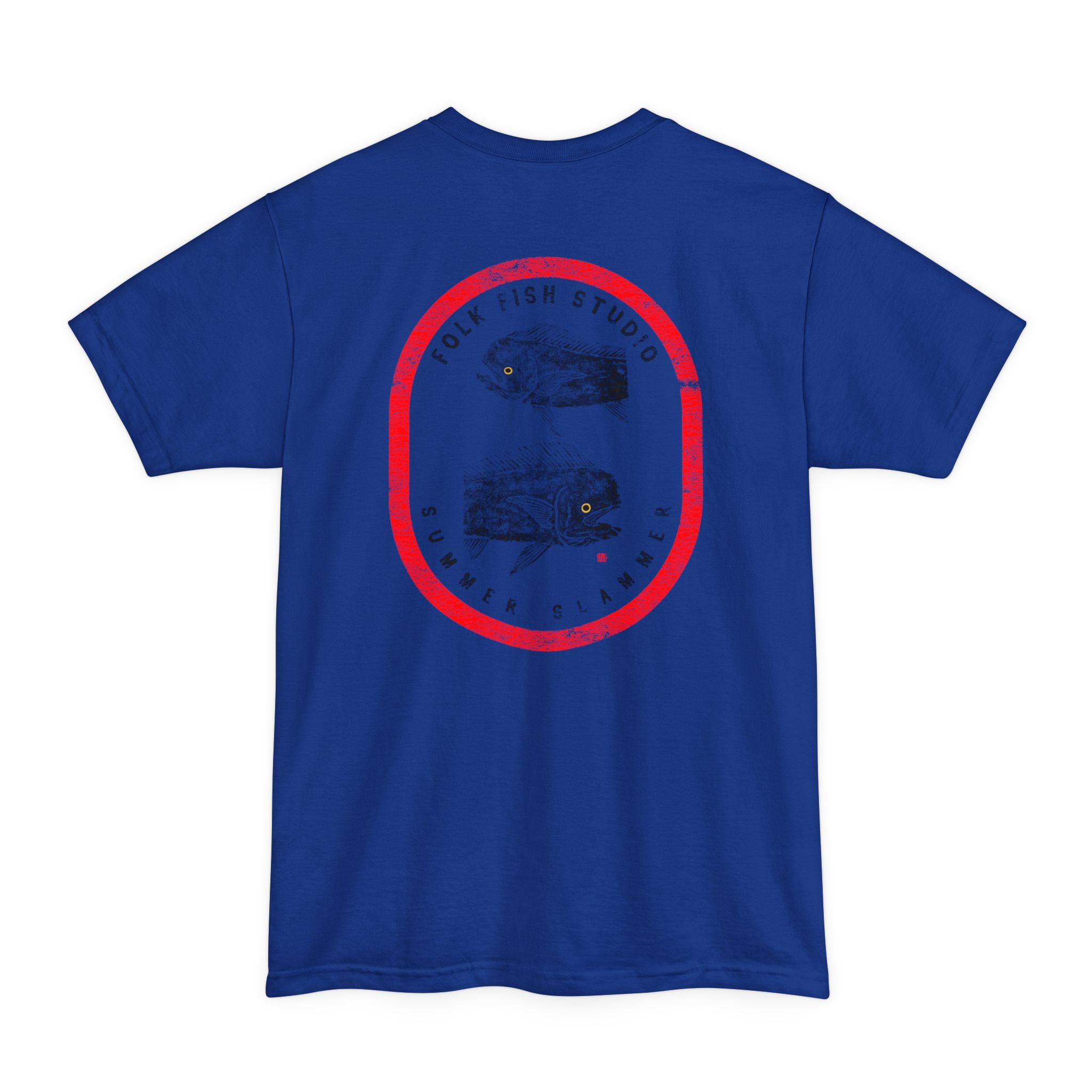 Big and Tall Gyo Summer Slammer — Retro Fish Graphic Tee - Image 5