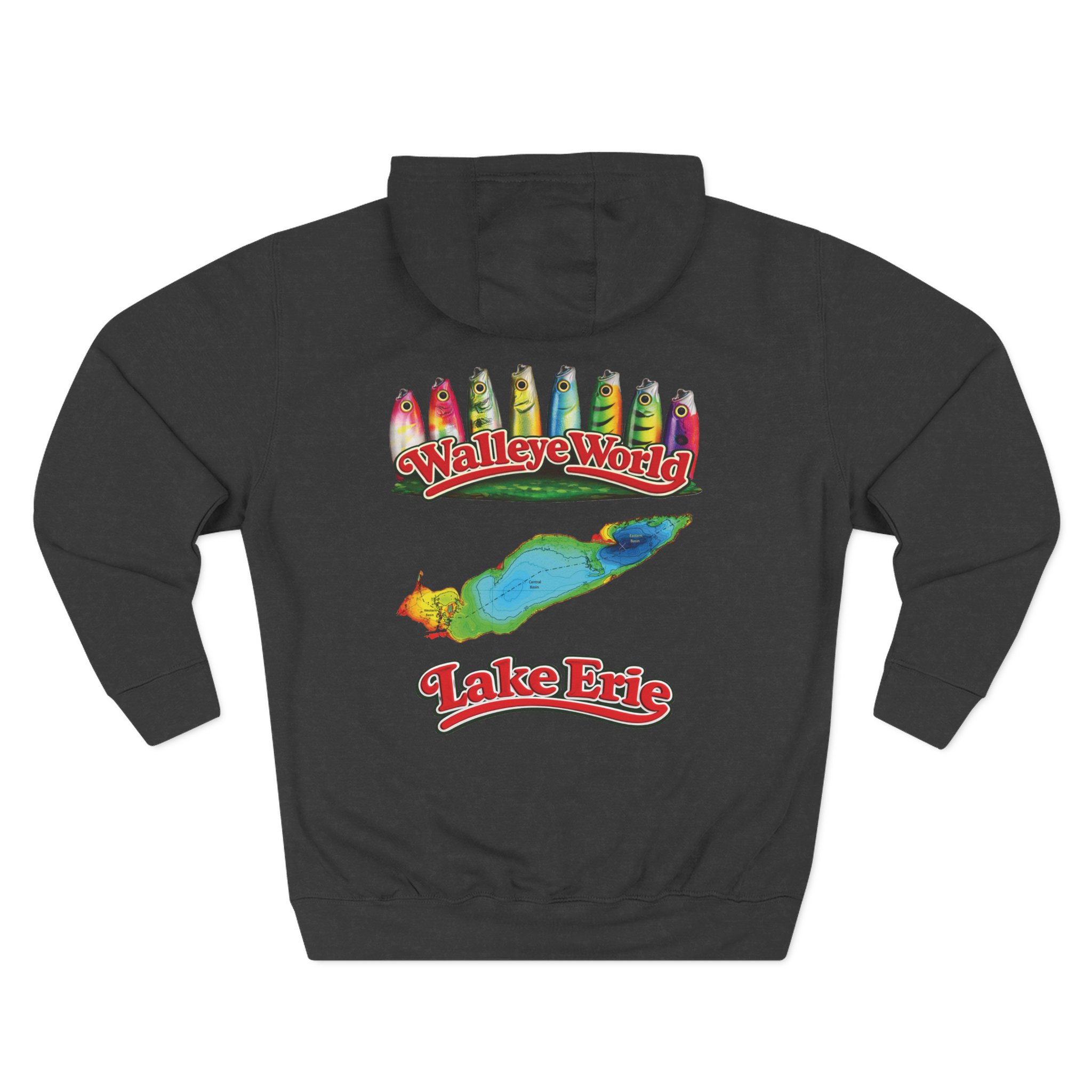 Walleye World Lake Erie Folk Fish Hoodie - Image 15